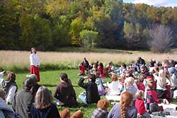 Libby tells the story of the princess and the dragon